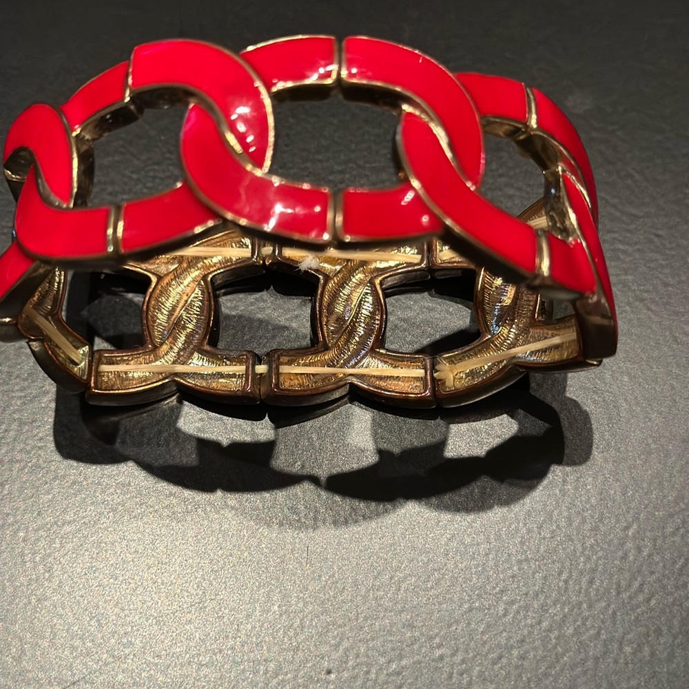 2/$10 Red and Gold Chain Link Bracelet - Picture 3 of 3